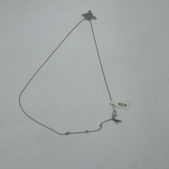 Johnny Was Dreamer Charm Necklace Silver  Bird Flowers Boho Spirit NWT - Picture 8 of 10